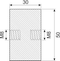 Vibrationsdæmper Ø50x30 mm
