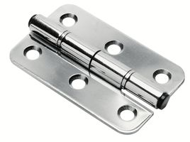 Rustfri 304 hængsel h/v, poleret