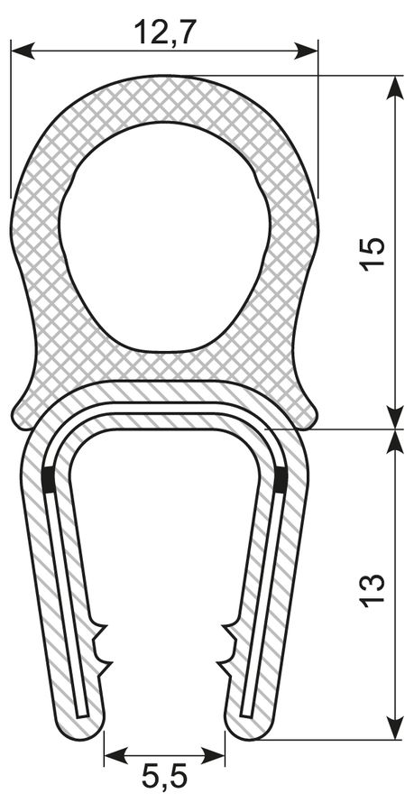 Kantliste PVC/Svampeg.