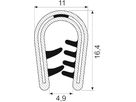 Kantliste PVC grip 1.0-4.0 mm