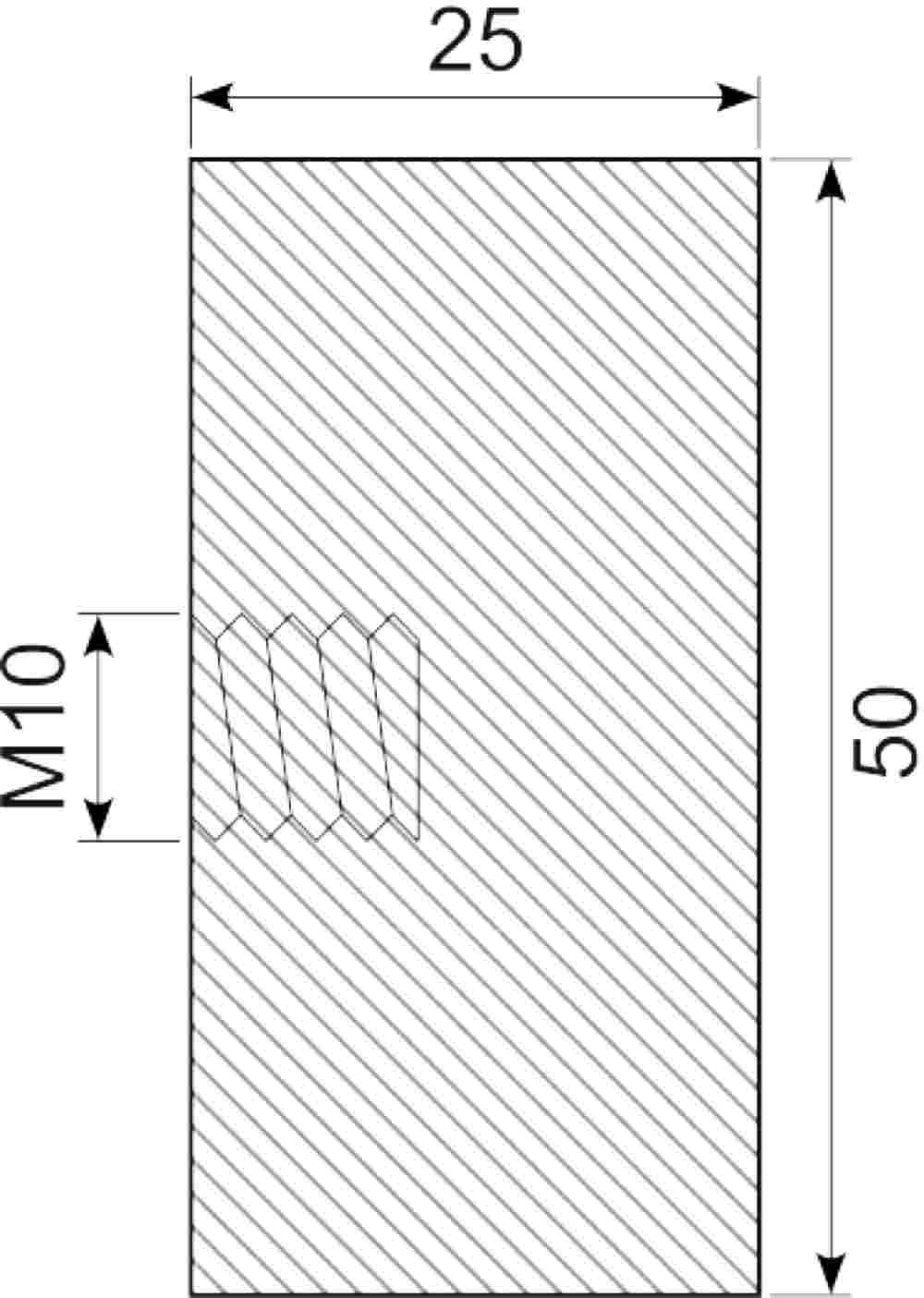 Vibrationsdæmper Ø50x25 mm