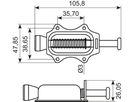 Dørholder 47.8x104.5mm
Nickleplated
