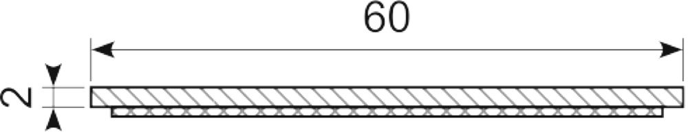 Cellegummi 60 x 2 mm EPDM