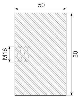 Vibrationsdæmper Ø80x50 mm