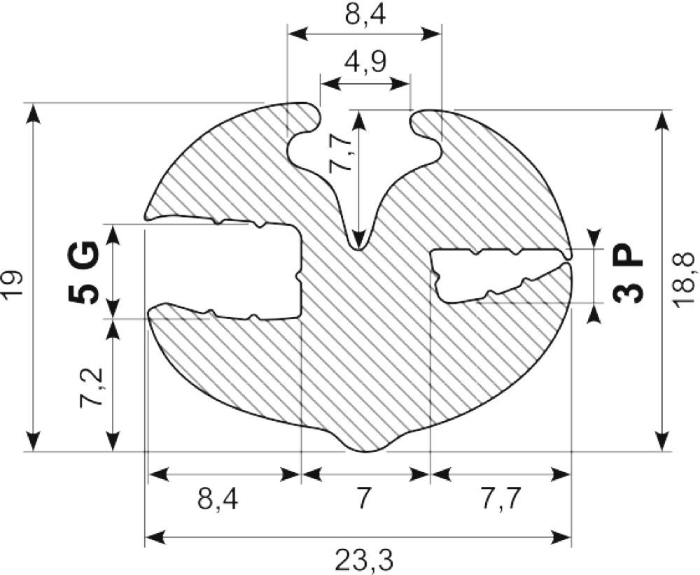 Rudeprofil EPDM