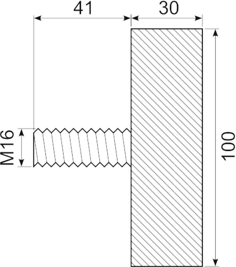 Vibrationsdæmper Ø100x30 mm