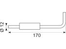 Fjederrigel bolt diam.12 mm