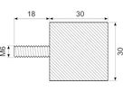 Vibrationsdæmper ø30X30 mm