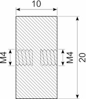Vibrationsdæmper Ø20x10 mm
