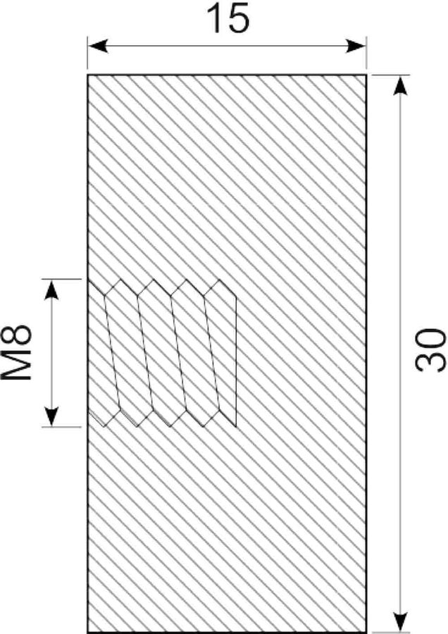 Vibrationsdæmper Ø30x15 mm