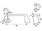 Greb 90mm sort
Nylon H=38 mm B=21 mm
PA6 Ø12/ø6.5
ikke gl