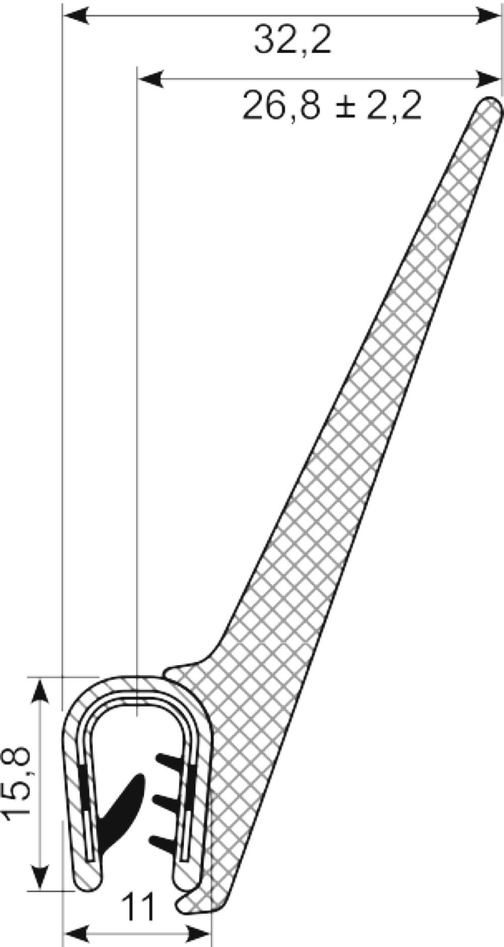 Kantliste PVC/Svampeg.