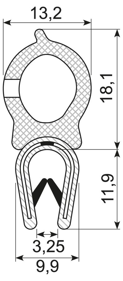 Kantliste PVC/Svampeg.