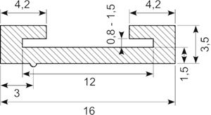 C - Gummiprofil EPDM