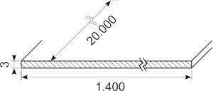 Gummiplade sh70 NBR 3.0 mm