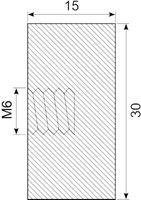 Vibrationsdæmper Ø30x15 mm