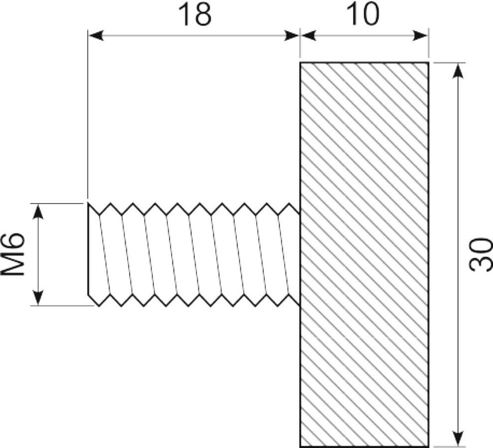 Vibrationsdæmper ø30X10 mm
