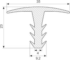 Gummiprofil EPDM pile-Form