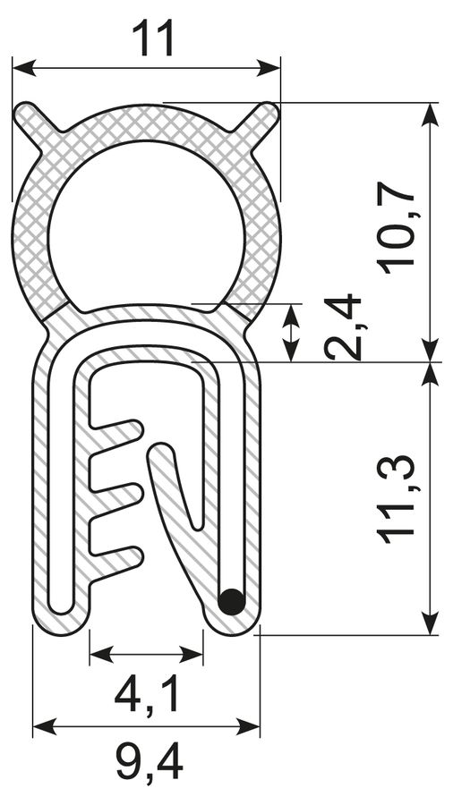 Kantliste Co.ex NBR-Olieb.