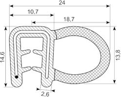 Kantliste Co.ex EPDM EN45545