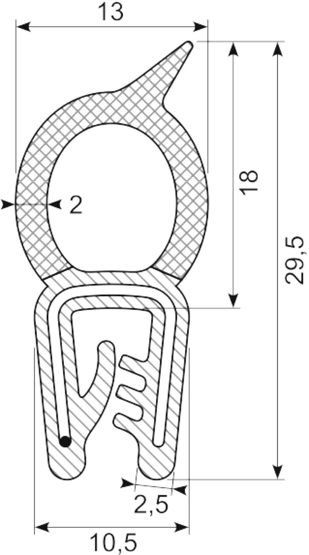 Kantliste Co.ex EPDM/EPDM