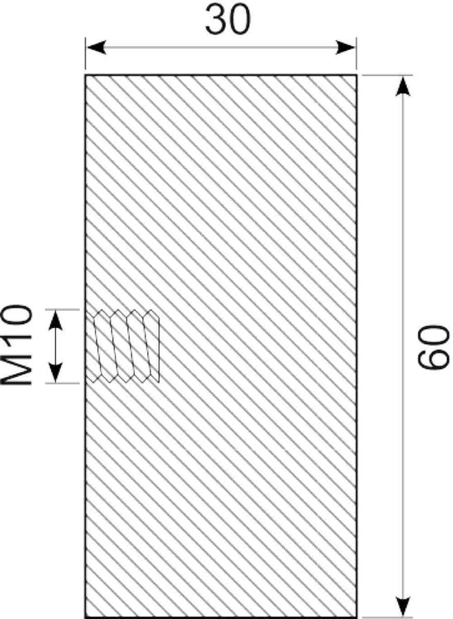 Vibrationsdæmper Ø60x30 mm