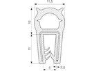 Kantl. Silikone 11.5x21 mm