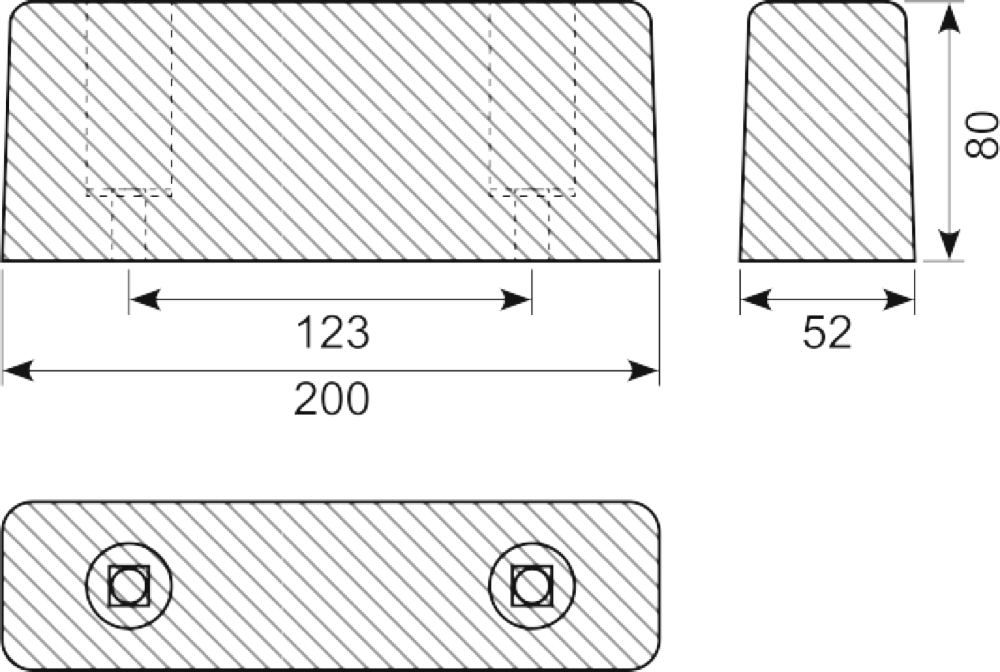 Buffer 200 x 52 x 80