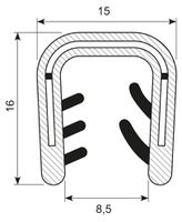 Kantliste PVC 8.0-10mm