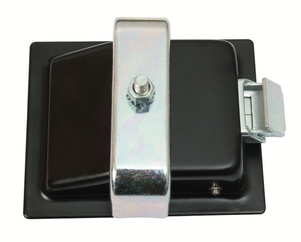 Smæklås m/Kasselås sort stål