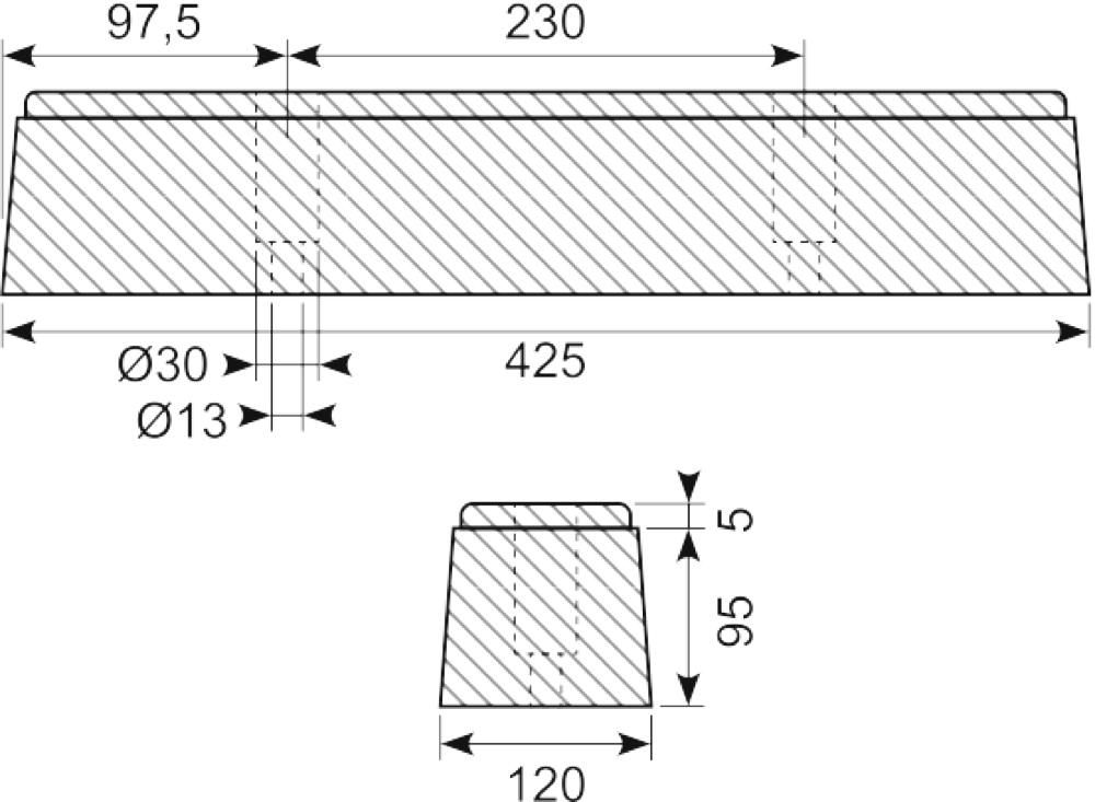 Buffer 425 x 120 x 100