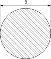 Svampegummisnor EPDM Ø 8 mm