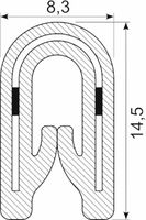 Kantliste PVC grip 1.0-2.5 mm