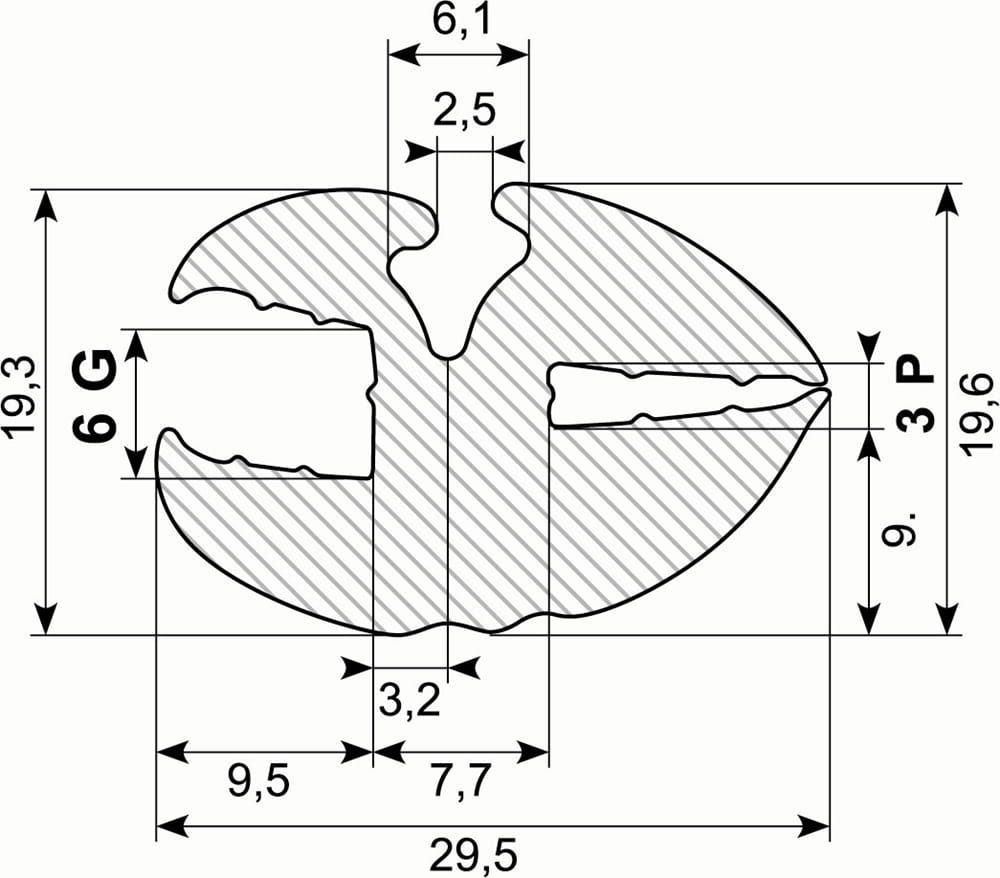 Rudeprofil EPDM