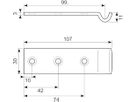 Modhold forkrøbbet 30x107 mm