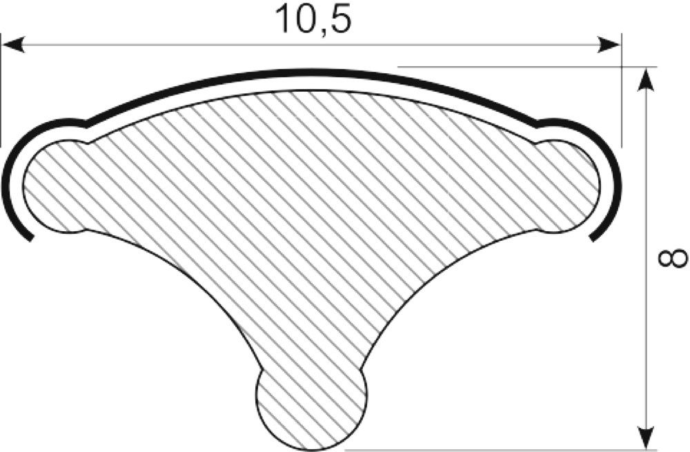 Låsekile. crom