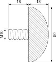 Vibrationsdæmper Ø50x18 mm