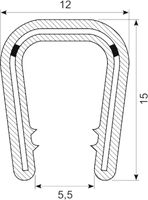 Kantliste PVC grip 6.0-8.0 mm