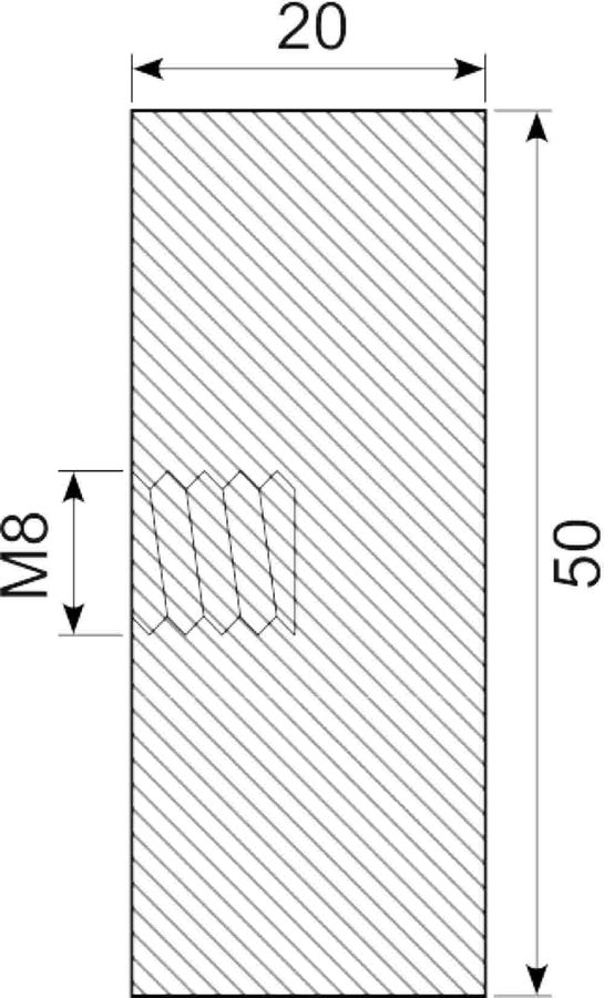 Vibrationsdæmper Ø50x20 mm