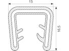 Kantliste PVC/POM grip 5,0-8.0