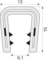 Kantliste PVC grip 4.5-7.0 mm