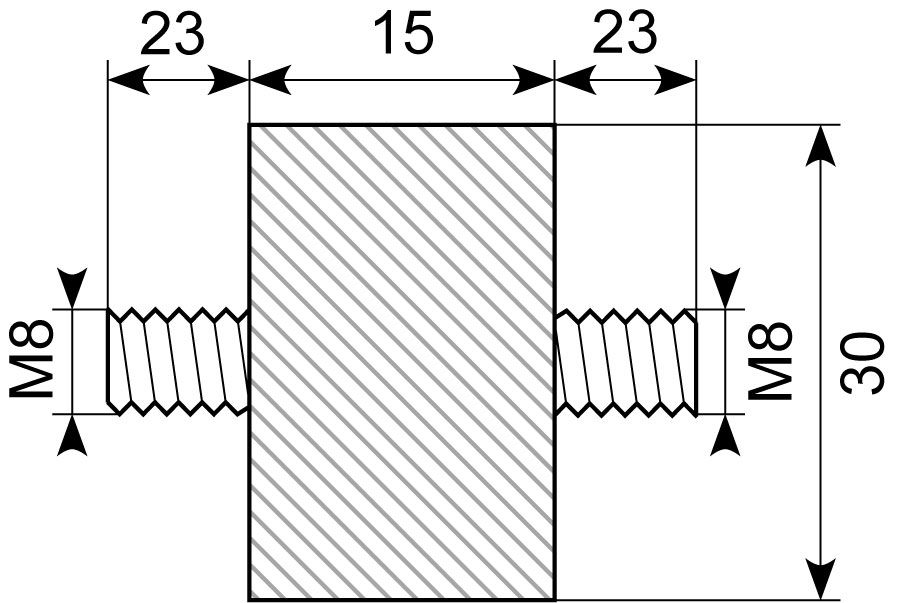 Vibrationdæmper Ø30x15