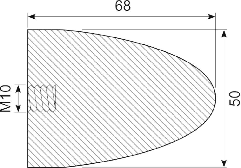 Vibrationsdæmper Ø50x68 mm
