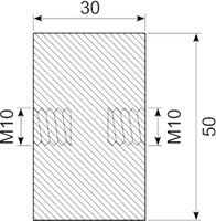 Vibrationsdæmper Ø50x30 mm