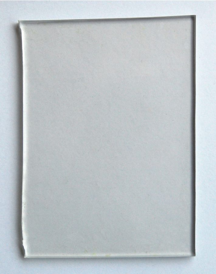 Blød transparent PVC blåtonet
