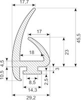 Gummiprofil EPDM sh 70