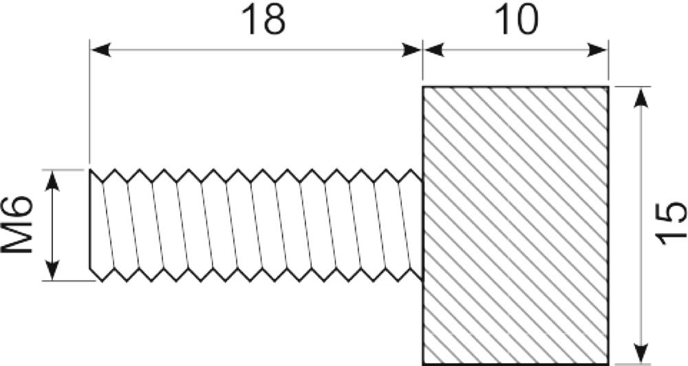 Vibrationsdæmper ø15X10 mm