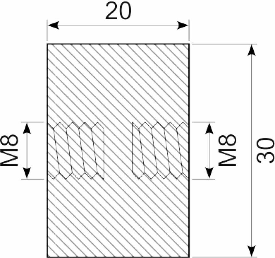 Vibrationsdæmper Ø30x20 mm
