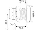 Nøglecylinder CH501 omv. tunge