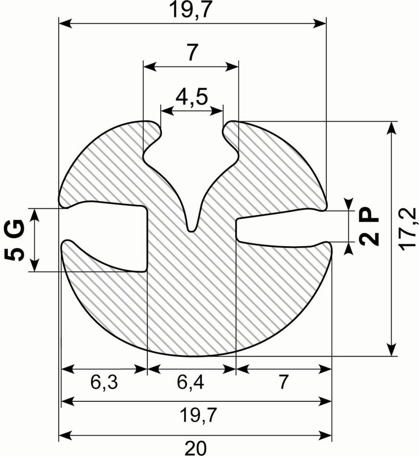 Rudeprofil EPDM